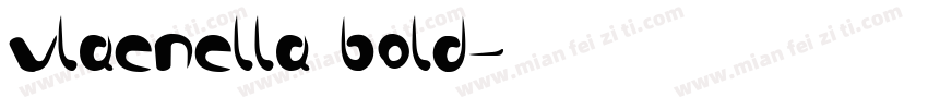vlaenella bold字体转换